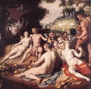 The Wedding of Peleus and Thetis (detail) sd CORNELIS VAN HAARLEM